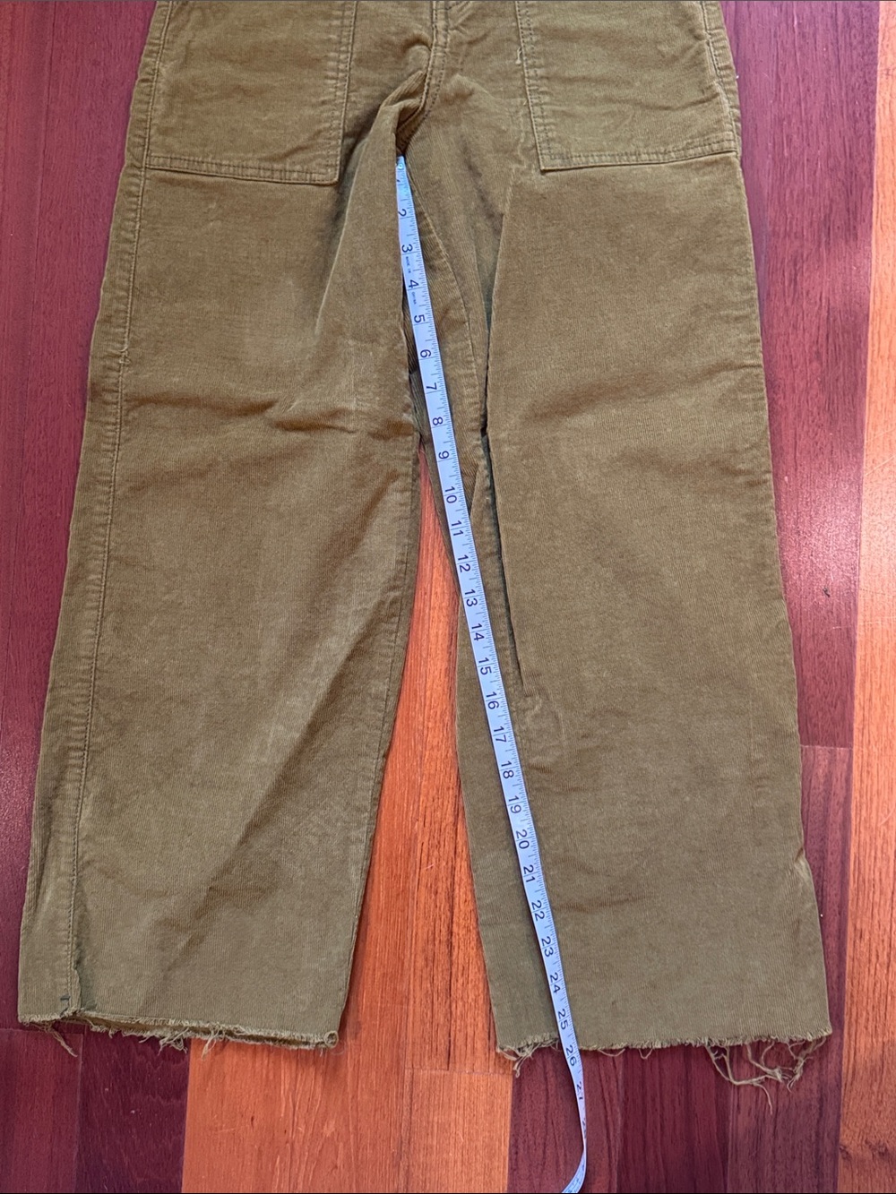 BDG Urban Outfitters | Olive Green Corduroy Wide-Leg Cropped Pants NWOT - Picture 7 of 10